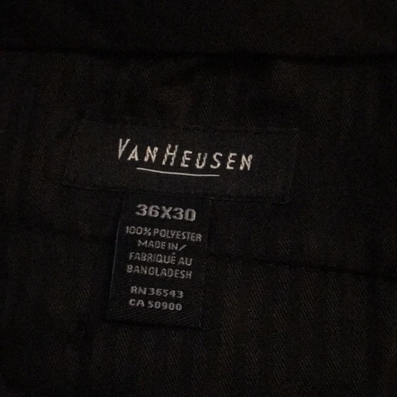 Van Heusen Mens Black Dress Pants 36x30 - Picture 5 of 9